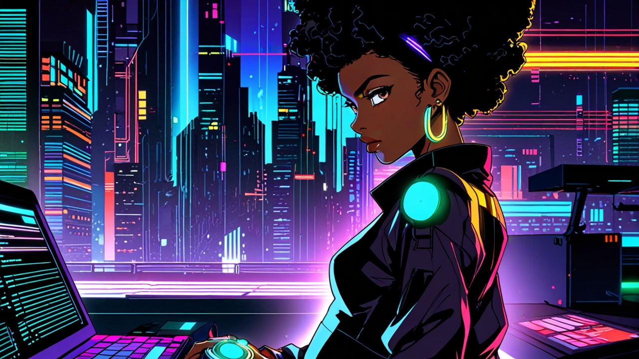 Leonardo_Anime_XL_A_Black_African_woman_dressed_in_urban_futur_0