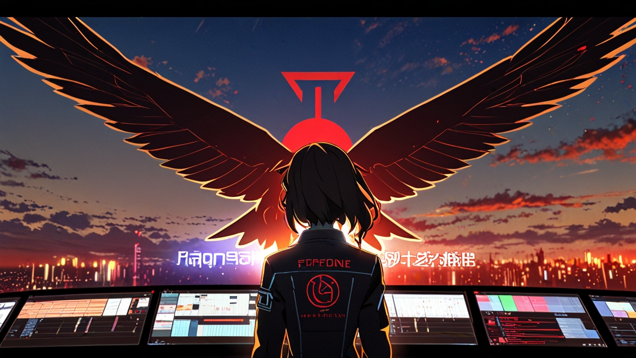 Image of the CrowdStrike logo and their Falcon platform